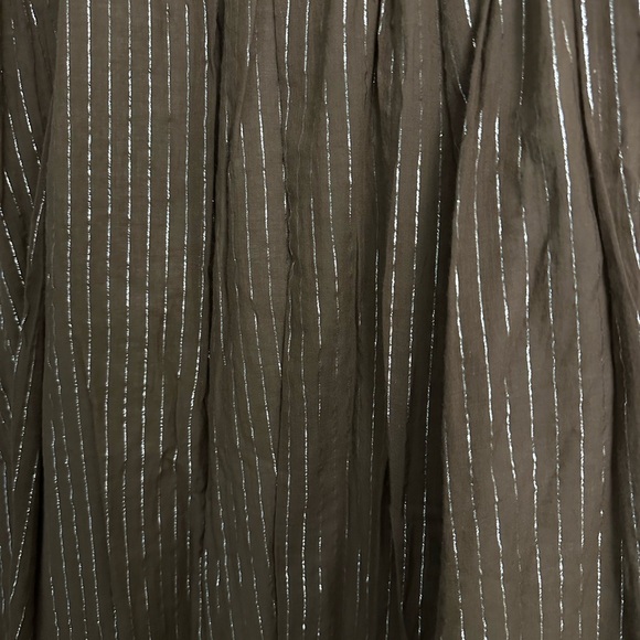 Express Brown A-Line Skirt with Tan Waistband - Picture 2 of 4